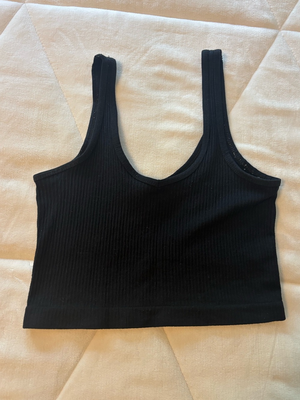 Out From Under Cropped Ribbed Tank - Picture 2 of 4